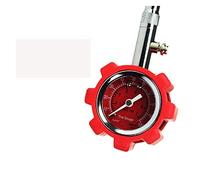 Manometro for pneumatici ad alta precisione, nero, 100 psi, for auto, camion e motociclette(Red)