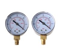 Manometro for vuoto con filettatura BSPT da 1/8" -1/0 bar -30" 52 mm, manometro for pressione a quadrante for aria, acqua, gasolio Y5GB