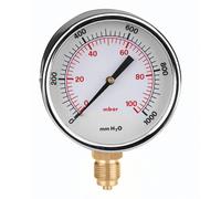 MANOMETRO GAS ATTACCO RADIALE 0-100 MBAR ø80 CALEFFI SPA