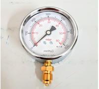 MANOMETRO GAS ATTACCO RADIALE 0-60 MBAR ø80 CALEFFI SPA