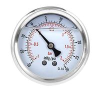 Manometro Gavigain Misura stabile Protezione in acciaio inossidabile Y60 Industria mineraria sotto vuoto riempita d'olio assiale