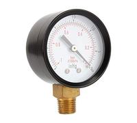 Manometro generale, manometro del vuoto da 2" Compressore d'aria Acqua Olio Gas 1/4" NPT Attacco inferiore MF