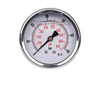 Manometro glicerina attacco assiale, in acciaio inox IP65 63 mm con connettore posteriore, 1/4 glicerina (0-60 bar)