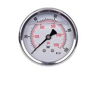 Manometro glicerina attacco assiale, in acciaio inox IP65 63 mm con connettore posteriore, 1/4 glicerina (0-100 bar)