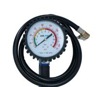 Manometro gonfiaggio pneumatici resistente con tubo lungo 1 metro lungo 0 - 1...