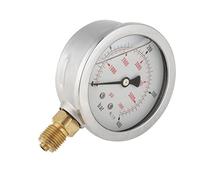 Manometro idraulico, 0-400Bar / 0-5800PSI G1 / 4 63mm Plumbing Manometro industriale Manometro quadrante Manometro per acqua olio combustibile