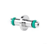 Manometro in metallo con valvola di sfiato per immersione subacquea con filettatura 7/16-20unf per manometro residuo sommergibile argento 300bar nominale 18x9mm dimensioni
