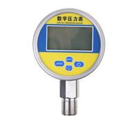 Manometro industriale idraulico digitale montaggio inferiore alimentato a batteria grande display LCD funzione di reset 5 unità manometro idraulico