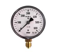 Manometro KP63 0/600mbar G1/4 Diametro frontale 63 mm Montaggio assiale Filettatura G1/4 for controllo automazione industriale