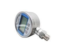 Manometro, Manometro digitale con display LCD da 5 cifre da 100 mm, misuratore di pressione idraulico aria olio combustibile digitale ad alta precisione Psi Bar Mpa(NPT1-2 thread,0-60Mpa)