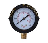 Manometro, Manometro per piscina 2 "Dial Clean Filter Utility Manometro per acqua 60psi con regolabile per custodia e supporto inferiore 1/4" NPT