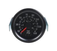 Manometro meccanico for pressa olio da 2" 52mm 0-10 Bar/0-150PSI 12V Misuratore for auto a luce gialla con sensore NPT1/8
