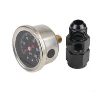 Manometro per carburante AN412, gamma 0 100 Psi, con connessione 1/8 NPT, per l'uso in sistemi di alimentazione automobilistici con componenti in acciaio inossidabile e alluminio (AN8)