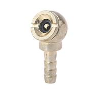 Manometro per gonfiaggio pneumatici Mandrino ad aria a linea diretta con tubo da 8 mm Barb Ball Foot Mandrino per pneumatici/gonfiaggio pneumatici manometro ID tubo Barb