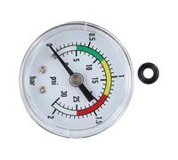 Manometro per Intex 11224, quadrante in acciaio inox con doppia scala, adatto per pompe con filtro a sabbia da 14 e 16 pollici