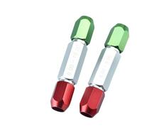 Manometro per penna in lega di alluminio, 1 pezzo, supporto CNC in rosso e verde, per ferri ad aghi, doppia testa, impugnatura a penna, calibro Go, campo di serraggio 20,38 ~ 25,41 mm (2-3)