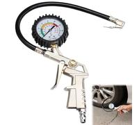 Manometro per Pneumatici, Manometro Digitale Pressione, Manometro Pressione Gomme Professionale, Gonfiatore per Pneumatici per Auto (con Display LCD), Adatto per Auto, Moto e Biciclette