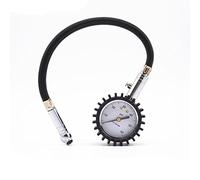 Manometro per pneumatici Premium NUZAMAS, auto per impieghi gravosi e moto con mandrini flessibili - 60 PSI, dimensioni compatte, peso leggero con valvola di scarico