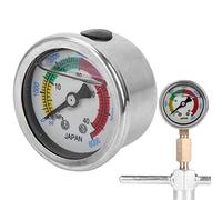 Manometro per pompa ad aria, 6000 PSI, 40 MPa, manometro per pompa ad aria, pompa a sfera e aghi, Predefinito