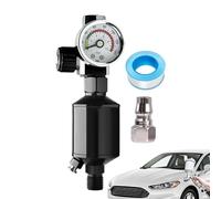 Manometro per Pressione 'Aria - Separatore Umidità per Compressori,Filtro con Manometro a Reale adatto per Officina, Auto, Garage, Uso Esterno, Mobili e Applicazioni Industriali