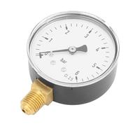 Manometro per Pressione Idraulica e Filtro a Sabbia per Piscina, 0-4 Bar e 0-6 Bar, Attacco Inferiore e Montaggio Laterale 1/4in NPT