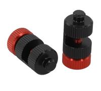 Manometro per scale per la lavorazione del legno, blocco di posizionamento triangolare per righello, confezione da 2 pezzi, in lega di alluminio con base filettata per una regolazione precisa e un