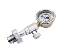 Manometro per serbatoi subacquei, tipo DIN 400 bar, 6000 psi, con valvola di rilascio integrata per valvole cilindriche G5/8