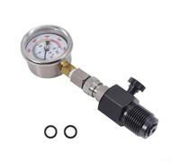 Manometro per serbatoio subacqueo Manometro ad alta pressione ARA Manometro G5/8-14 DIN Filettatura doppia scala 0-6000 PSI 0-400 Bar Valvola di spurgo manuale Manometro in alluminio argento per