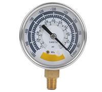 Manometro per vuoto a olio, manometro per gasolio per acqua, cassa in acciaio inossidabile, 0 ~ -1000Mpa, quadrante da 2,5 ''