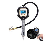 Manometro Pressione Acqua Indicatore di gonfiaggio della pressione dell'aria dei pneumatici for auto professionale Display digitale Tester universale for veicoli Strumenti monitoraggio dell'inflazione