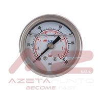 manometro pressione benzina carburante glicerina sytec 0-7 Bar 0-100psi 1/8 npt