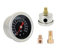 Manometro Pressione Carburante Inline 015 PSI Riempito di Olio Letture Chiare