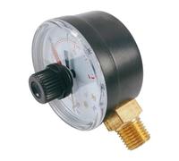 Manometro Pressione Filtro Piscina,Manometro Acqua 0-60 PSI - Impermeabile con Lancetta Doppio Colore per Idromassaggio e Stagno a Montaggio Radiale