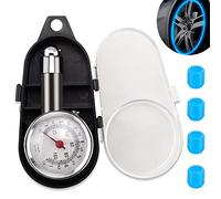 Manometro Pressione Gomme Manometro Digitale Pressione Pneumatici Misuratore di pressione 0-100 psi per Auto Moto Biciclette SUV - con Fluorescenti Tappini Gomme Auto