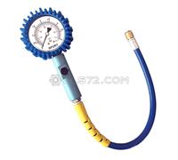 MANOMETRO PRESSIONE GOMME PNEUMATICI MOTO AUTO 0 - 4 BAR 80 MM