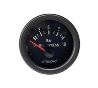 Simoni Racing Manometro elettrico Pressione Olio OP/B Black Line 52 mm Nero