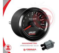 Manometro Pressione Olio Elettrico Con Sensore UNIVERSALE VDO 12/24V Diam 52mm