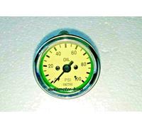 Manometro pressione olio Smith nero 0 100 bar lunetta cromata