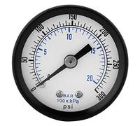 Manometro Pressione per Aria Acqua Liquidi Olio 0-20 Bar 0-300 PSI 1/8 Pollice Alta Precisione