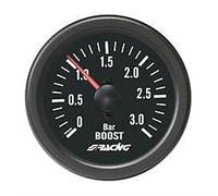 Manometro Pressione per Turbo Diesel 3 Bar Black Line Led Bianco Simoni Racing