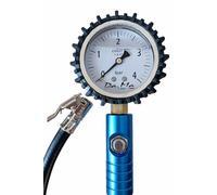 Manometro Pressione Pneumatici Professionale Ø63 mm MADE IN ITALY, Misuratore Pressione Gomme Alta Precisione, Quadrante Analogico, per Auto Moto Scooter Officina