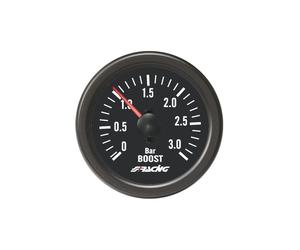 MANOMETRO PRESSIONE TURBINA FONDO NERO SIMONI RACING 52mm 3 BAR TURBO BOOST