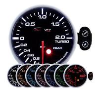 Manometro PRESSIONE TURBO Analogico picco massimo -1 +2 DEPO Racing 7 colori