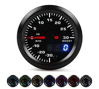 Manometro Pressione Turbo - Led Turbo Boost Pressure Boost Pressure Gauge 12V Cars 2In/52Mm Universal 7 Colors Led Turbo Boost Meter Psi Pressure Gauge Digital Display Pointer