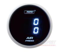 MANOMETRO PROSPORT PRESSIONE ARIA DOPPIA MISURAZIONE 52mm