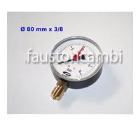 MANOMETRO RADIALE Ø 80 0 - 6 BAR FIMET Ø 3/8 PRESSIONE AUTOCLAVE