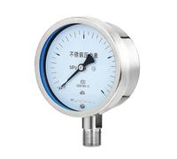 Manometro radiale in acciaio inox a pressione negativa resistente agli shock da vapore y60/yn100b(YN-100BF -0.1-0MPA)