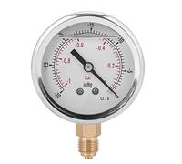 Manometro radiale, Y60 Manometro professionale per vuoto riempito con olio radiale Misura professionale per metallurgia del petrolio TS-PGGZ604-0bar 1/4BSP