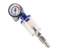 Manometro regolatore dell'aria e filtro separatore acqua olio con filettatura 1/4 per utensili pneumatici, filtra umidità e contaminanti solidi nelle linee di alimentazione dell'aria (A)