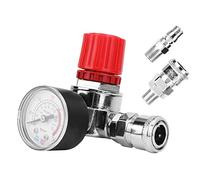 Manometro regolatore di pressione, valvola di controllo della pressione 1/4 "con connettore maschio/femmina valvola di pressione regolabile per compressore d'aria